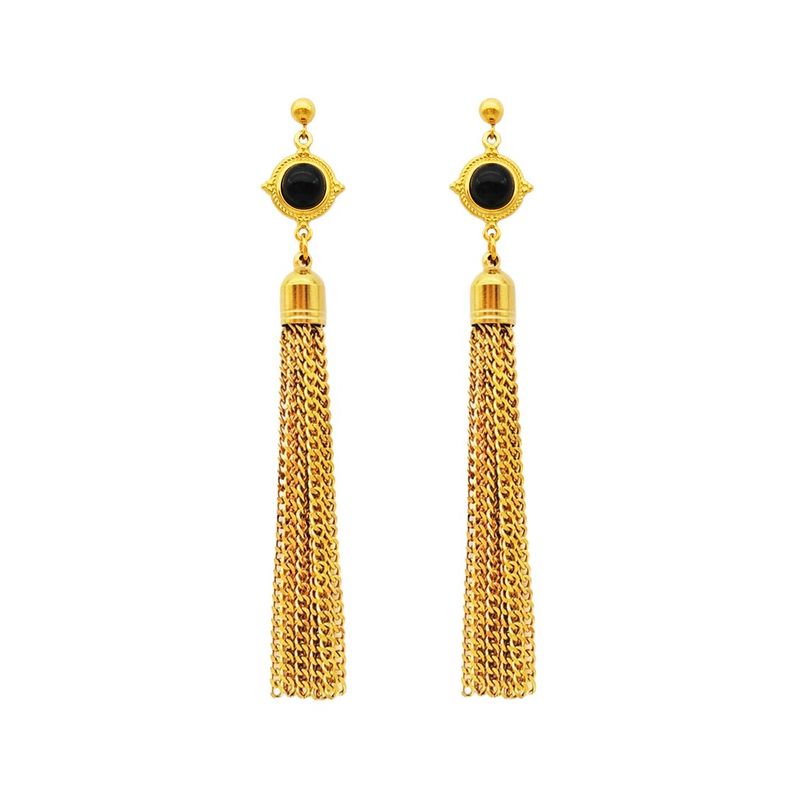 Petit Moments 18k Plated Stainless Steel Drop Dangle Earrings